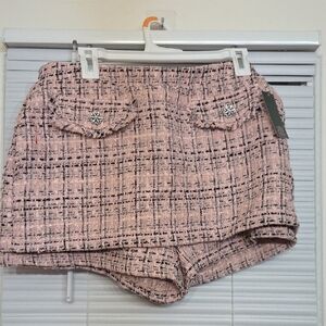 Wild Fable Pink Tweed Skirt/Shorts